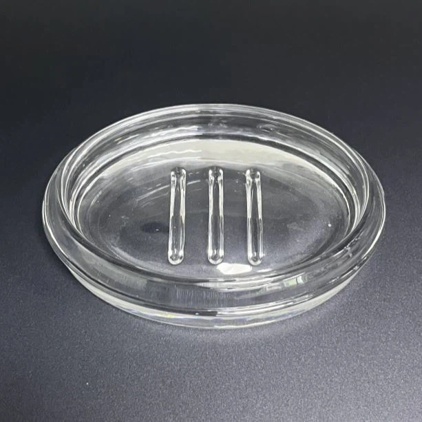 Mias gallúnach gloine soiléir le iomairí ardaithe